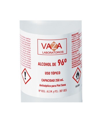 Alcohol etilico vaza de 96º bote de 250 ml